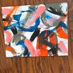 Abstract Canvas Art with Vibrant Colors